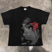Camiseta de Manga Corta para Hombre, Estampado Gráfico, Corte Holgado, Cómoda para Actividades al Aire Libre, con Estampado de Letras, Cuello Redondo, Algodón Suave, Nueva Colección 2026