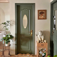 Portes en bois mélamine HOMELY pour maisons à bon prix porte double derniers designs photos panneau en bois massif