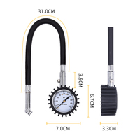 Manomètre de Précision Mécanique Robuste pour Compresseur d'Air, Accessoire de Pompe, Jauge de Pneu à Cadran, Plage 0-100psi/220psi, Précision 2psi, Universel
