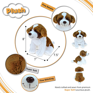 OEM ODM Adorable Peluche <span class=keywords><strong>de</strong></span> <span class=keywords><strong>Perro</strong></span> Bernard, Suave y Abrazable, Animal <span class=keywords><strong>de</strong></span> Peluche, Lindo Regalo para Niños y Adultos - Product Image 2