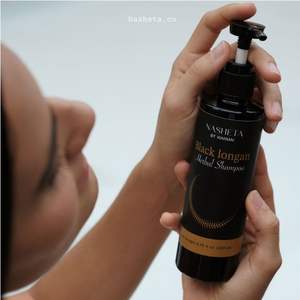 Champú Líquido de Extracto de Semillas Herbales Naturales Black Longan WANMAI29, Calmante para el Cuero Cabelludo Sensible, Antioxidante, Protección del Color - Product Image 4