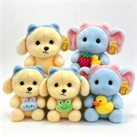 Mainan Anjing Boneka Plush Custom Grosir Ekonomis, Isi Kapas PP, Super Lembut, MOQ Rendah untuk Anak-anak, untuk Penggunaan Sehari-hari
