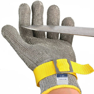 Guantes resistentes a cortes de acero inoxidable de tamaño personalizado para cocina, ostras, pescado, carne, nivel de corte 9, guantes de acero de seguridad para el trabajo - Product Image 1