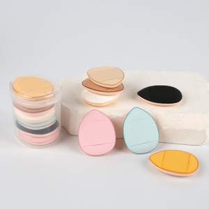 Aléatoire Coloré 7Pcs Rose Bouffée De Doigt Mini Coussin D'air Maquillage Éponge Bouffée Avec Boîte Pour Sous Les Yeux Réglage <span class=keywords><strong>Correcteur</strong></span> - Product Image 3