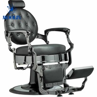 Silla de Masaje Plegable Portátil de Estilo Contemporáneo MOOLIN, Silla Hidráulica Reclinable para Salón de Belleza, Barbería, Sala de Estar y Hotel