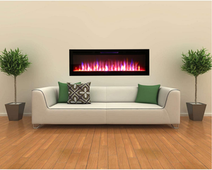 <span class=keywords><strong>Chimenea</strong></span> Eléctrica de Lujo <span class=keywords><strong>con</strong></span> Pantalla de Vidrio de 3 Lados y Efecto de Llama LED de 13 Colores para Decoración de <span class=keywords><strong>Sala</strong></span> de Estar de Hotel o Villa - Product Image 2