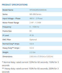 Delta VFD49AMS23ANSAA ไดรฟ์ปรับความถี่ 3 เฟส 400V IP21 สำหรับระบบอัตโนมัติทางอุตสาหกรรม - Product Image 2