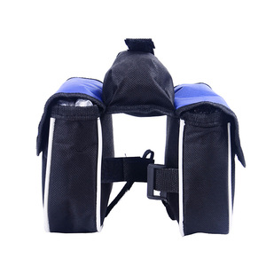 Bolsa para tubo superior de bicicleta, correa ajustable de PVC negra, accesorio para ciclismo, 116g - Product Image 3