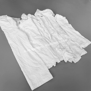 Trapos de Algodón 100% Absorbentes de Agua y Aceite, Trapos de Camiseta de Algodón Blanco Grado Industrial para Limpieza - Product Image 1
