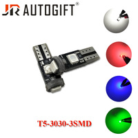 Bombilla LED T5 3LED 3030 con Chip Blanco y Rojo para el Tablero de Instrumentos del Automóvil, 12V/24V, Estilo Automotriz, Alto Lumen