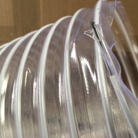 Tuyau Flexible renforcé de fil d'acier Transparent en Pvc, bon marché et fin de 3/4/6/8 pouces