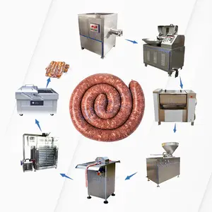 Double Casing Sausage Punch Card Clipper Clipping Stuffing Machine High Speed Sausage Twist Machine