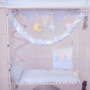 Support pour cage à oiseaux corde d'escalade jouets accessoires exercice hamac balançoire <span class=keywords><strong>furet</strong></span> jouets - Product Image 3