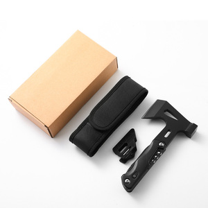 Hacha Multifunción Negra Mediana al por Mayor, Martillo de Seguridad para Supervivencia al Aire Libre, Cabeza de Hacha Multifunción con Luz LED - Product Image 3