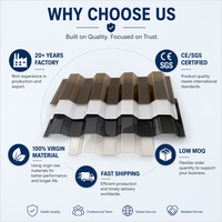 Panneaux de construction de toiture de serre en polycarbonate transparent haute transparence incassable, feuille de polycarbonate ondulée