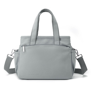 2025 Hợp Thời Trang Phụ Nữ Của Công Suất Lớn Túi Vải Duy Nhất Vai Zip Đóng Cửa Tất Cả Các Đơn Giản Thiết Kế Thời Trang Kẹo Tay Tinh Khiết Màu Sắc - Product Image 2