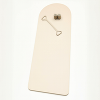 LOGO personnalisé Beige 5mm Double extrémité arqué PU pont ovale pilule forme capsule courbe mat Nature caoutchouc