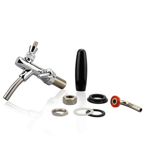 G5/8 Shank HomeBrew Keg Có Thể Điều Chỉnh Lưu Lượng Điều Khiển Chrome Dự Thảo Vòi Nước Dispenser Bia Tap Với Tay Cầm Dài - Product Image 2