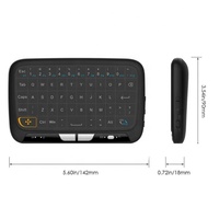 Hostrong 2.4Ghz Mini clavier sans fil plein écran Air Mouse Touchpad Rechargeable Télécommande H18