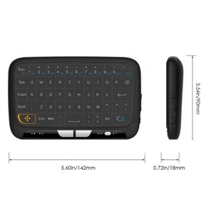Hostrong <span class=keywords><strong>2.4GHz</strong></span> Mini Bàn phím không dây toàn màn hình chuột không khí Touchpad có thể sạc lại điều khiển từ xa H18 - Product Image 4
