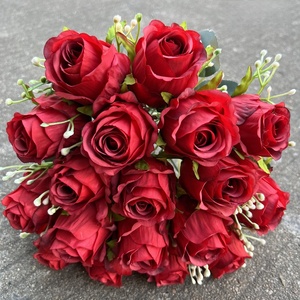 Nuevo estilo de ramo de <span class=keywords><strong>rosas</strong></span> con 18 cabezas, <span class=keywords><strong>dulces</strong></span> flores para llevar en la mano, flores para boda - Product Image 6