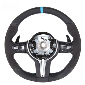 Volante in Pelle Alcantara M Sport Personalizzato per <span class=keywords><strong>BMW</strong></span> F10 F15 F16 F20 F25 F30 F31 F34 F36 M3 F80 M4 F82 X5 E70 E72 E90 E92 - Product Image 1