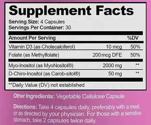 Capsules de Myo-Inositol et <span class=keywords><strong>D</strong></span>-Chiro-Inositol à Marque Blanche avec Folate et <span class=keywords><strong>Vitamine</strong></span> <span class=keywords><strong>D</strong></span> |   Complément alimentaire pour le soutien hormonal et ovarien, OEM ODM - Product Image 2
