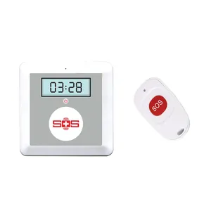 GSM yaşlı SMS ev güvenlik Alarm sistemi kıdemli yardımcı kablosuz acil bakım SOS çağrı LCD ekran