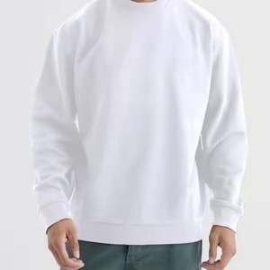เสื้อสเวตเตอร์ดีไซน์ใหม่ คอกลม ผู้ชาย สำหรับฤดูใบไม้ร่วงและฤดูหนาว รับสกรีนโลโก้ เสื้อยืดผ้าฝ้าย แขนยาว ทรงโอเวอร์ไซส์ สไตล์ลำลอง - Product Image 5