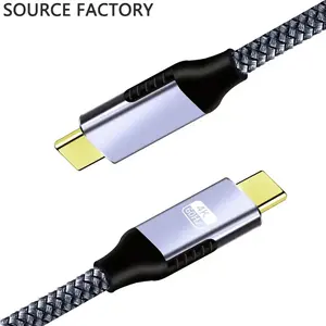 Usb C Naar Usb C Kabel 1M 2M 3 M Usb C Snel Opladen Kabel Met Metalen Koppen Voor Xiaomi Voor Samsung Voor Huawei Telefoon