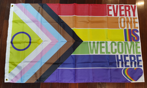 LGBT Lesbiana Gay Transgénero Pansexual Progress Pride Rainbow Flag 3x5 <span class=keywords><strong>Foot</strong></span> Truck Happy Pride Flag Banner con ojales de latón - Product Image 6