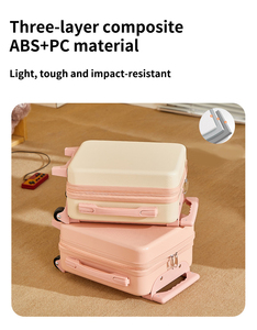 <span class=keywords><strong>Valise</strong></span> à roulettes pour enfants, style simple, mini, avec roues pivotantes à 360°, en ABS+PC, étanche, légère, pour garçons - Ventes flash - Product Image 3