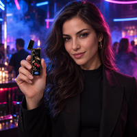 Briquet électrique en métal de luxe, briquet portable coupe-vent pour fumeurs avec logo personnalisé OEM