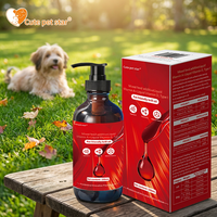 Huile de saumon sauvage d'Alaska, huile de morue et de krill Oméga 3 pour animaux de compagnie – Absorption rapide, moins de perte, moins d'irritations cutanées, santé des articulations et immunité – Liquide