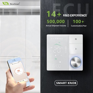 ثيرموستات ذكي واي فاي Beca BAC-18 أبيض اللون، لوحة تحكم أرضية من البلاستيك ABS للتحكم في درجة حرارة المنزل والتدفئة في الفنادق - Product Image 4