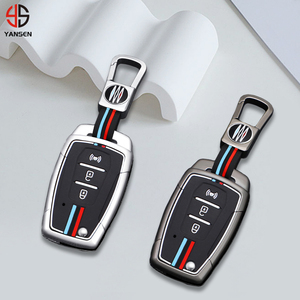 Coque de couverture de clé pour <span class=keywords><strong>SsangYong</strong></span> <span class=keywords><strong>Kyron</strong></span> 2 Sanka Actyon Korando Tivoli couverture de clé de voiture étui à clé à distance porte-clés protecteur - Product Image 1