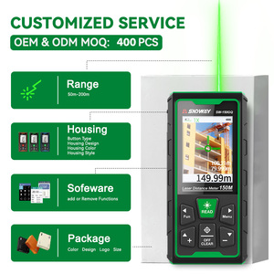Máy đo khoảng cách laser xanh Sndway Sw-<span class=keywords><strong>gq</strong></span> tích hợp camera, tùy chỉnh, chống nước IP68, màn hình kỹ thuật số xoay, khóa góc, phạm vi 200m, sử dụng ngoài trời - Product Image 2