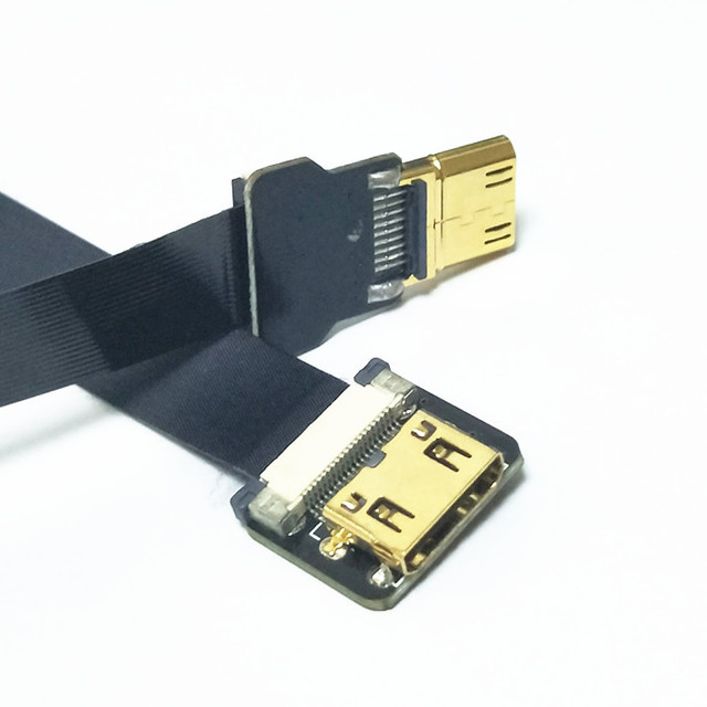 Ultra thin FPV 20 pin HD-MI flat slim ribbon cable 50mm 100mm 150mm 200mm 300mm 500mm 800mm
