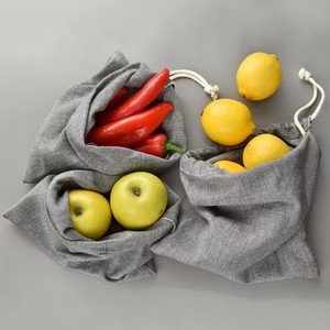 Bán Buôn Biểu Tượng Tùy Chỉnh In Bền Hữu Cơ Bông Vải Quà Tặng Đồ Trang Sức Túi Bụi Trái Cây Bánh Mì Dây Kéo Túi Cho Mua Sắm - Product Image 1