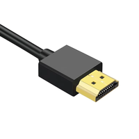 Cable Coaxial Xput de Micro a Micro, Chapado en Oro, 4K60Hz 3D, Macho a Macho, Cubierta de PVC, para Laptop, TV, Proyector, Monitor
