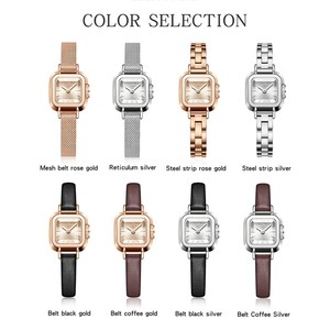 Montre-bracelet à quartz Sanda 1117, mini carrée, élégante et rétro, pour femme, montre de luxe légère et minimaliste - Product Image 2