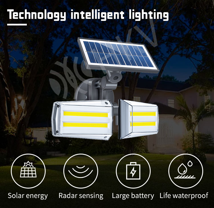 COB Light Motion Sensor Outdoor Led Solar Light With Lampara Solar