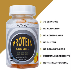 WXW Stock Muscle Endurance Protein Gummies Suplementos de biotina para la construcción muscular para adultos y niños Protein Gummy Candy - Product Image 3