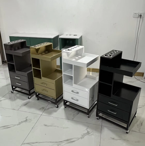 Hairdressing Beauty Storage <b>Cabinet</b> Hair Salon Trolley Cart Beauty Storage Cart Stainless Steel Hair Salon Tool <b>Cabinet</b> - Product Image 1
