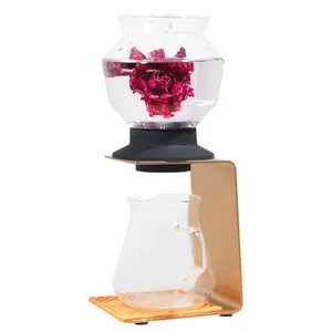 New design 1000ml Japanese style glass tea pot set water tower pot set