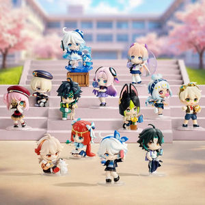 POP MART Autentico <span class=keywords><strong>Genshin</strong></span> <span class=keywords><strong>Impact</strong></span> Academy Light & Shadow Poetry Set da 12 Pezzi Blind Box Anime Chibi Figure da Collezione per Scrivania Regalo - Product Image 6