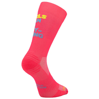 Chaussettes de course en nylon personnalisées pour hommes et femmes, haute performance, pour le cyclisme, techniques de tricot, avec logo sur le bord, pour la saison automne - Vente chaude