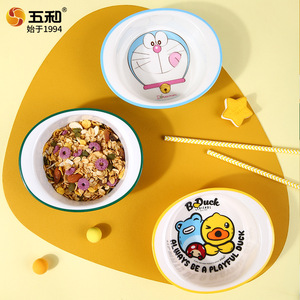 Wuhe Kids Cartoon Melamine Bowls Round Food Grade Drop Proof For Children Dining - Product Image 4