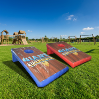 Jeu de Cornhole Gonflable Géant à Prix Abordable – Jeux de Carnaval Gonflables Commerciaux pour Location de Fêtes en Extérieur