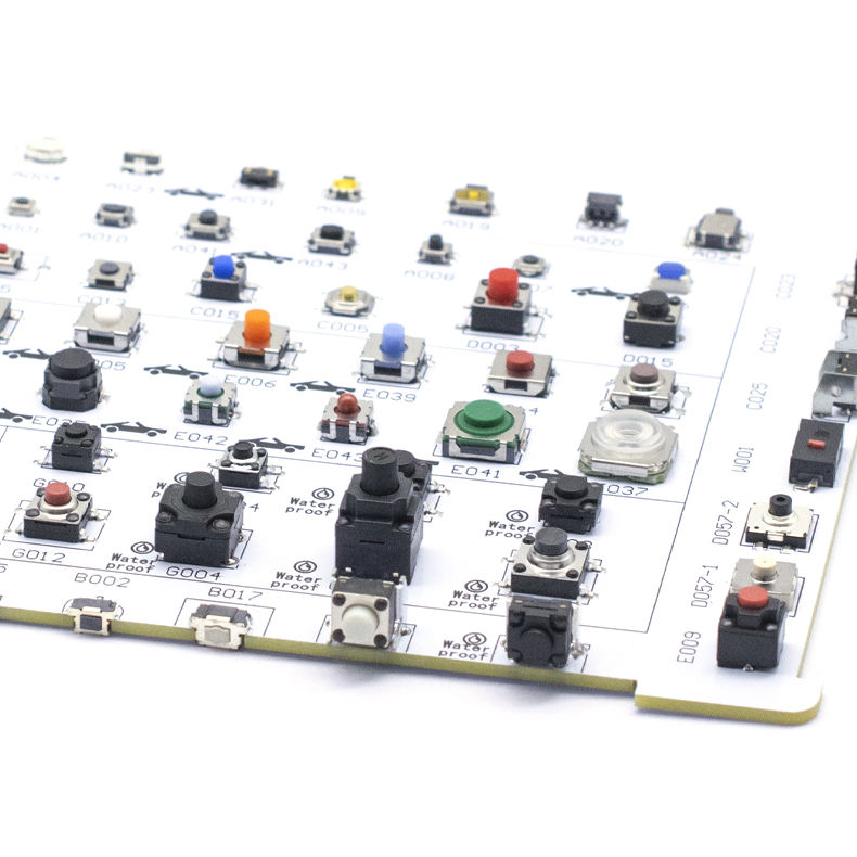 One-stop Purchase Support Customization 2*4/3*3/3*6/4*4/4.5*4.5/5.2*5.2/6*6/12*12mm Waterproof Button Tactile Tact Switch SMD